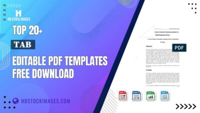 Top 20+ Tab  Editable PDF Templates Free Download