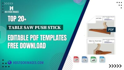 Top 20+ Table Saw Push Stick  Editable PDF Templates Free Download