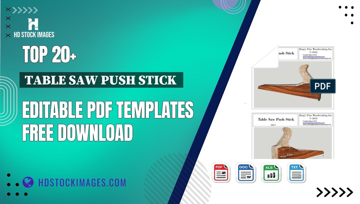 Top 20+ Table Saw Push Stick  Editable PDF Templates Free Download