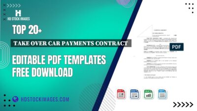 Top 20+ Take Over Car Payments Contract  Editable PDF Templates Free Download