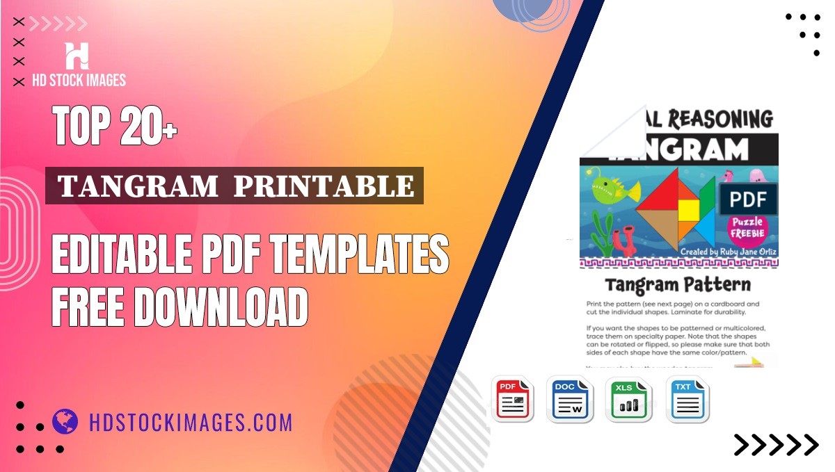 Top 20+ Tangram  Printable Editable PDF Templates Free Download