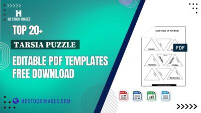 Top 20+ Tarsia Puzzle Editable PDF Templates Free Download