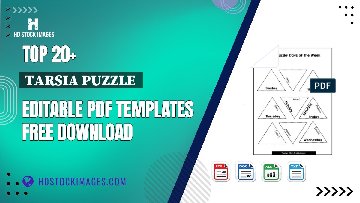 Top 20+ Tarsia Puzzle  Editable PDF Templates Free Download
