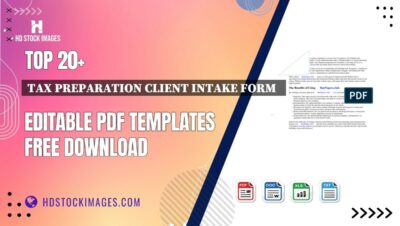 Top 20+ Tax Preparation Client Intake Form   Editable PDF Templates Free Download