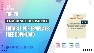 Top 20+ Teaching Philosophy Editable PDF Templates Free Download