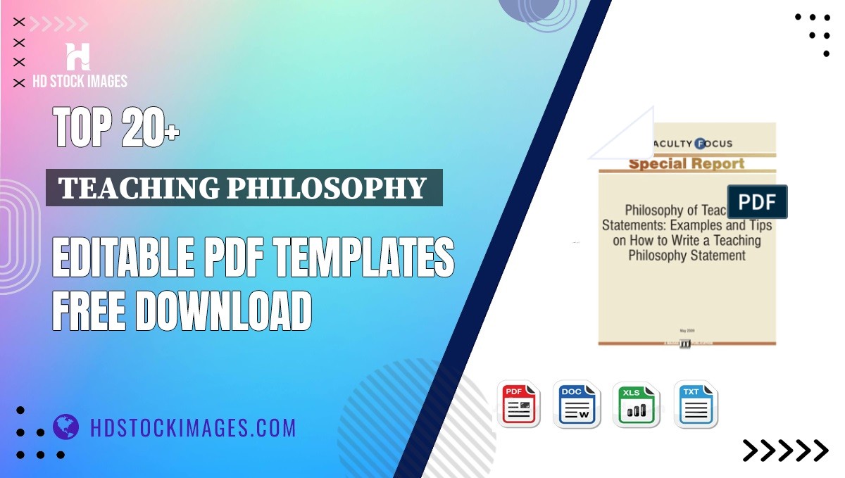 Top 20+ Teaching Philosophy  Editable PDF Templates Free Download