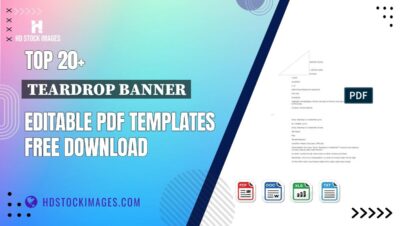 Top 20+ Teardrop Banner Editable PDF Templates Free Download