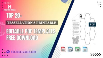 Top 20+ Tessellation S Printable  Editable PDF Templates Free Download