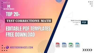 Top 20+ Test Corrections  Math Editable PDF Templates Free Download