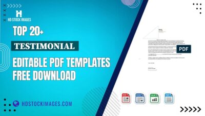 Top 20+ Testimonial  Editable PDF Templates Free Download