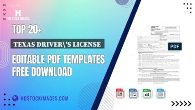 Top 20+ Texas Driver's License  Editable PDF Templates Free Download