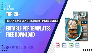 Top 20+ Thanksgiving Turkey  Printable  Editable PDF Templates Free Download