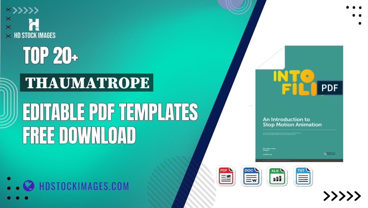 Top 20+ Thaumatrope Editable PDF Templates Free Download