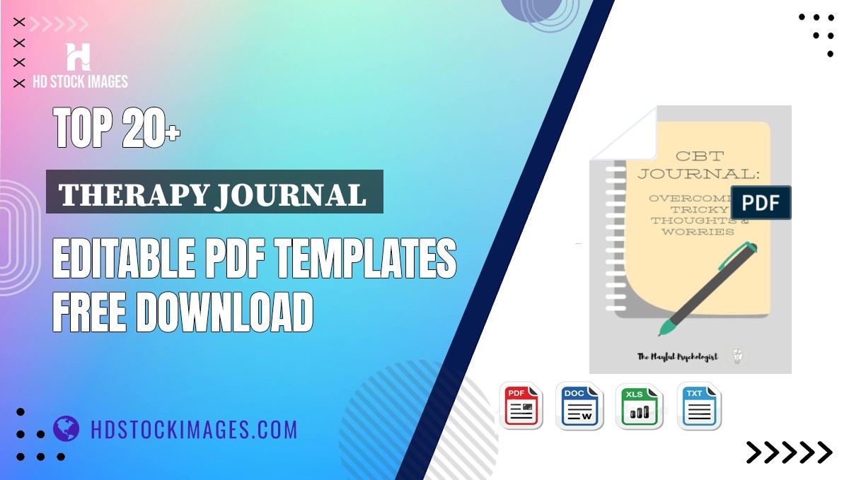 Top 20+ Therapy Journal  Editable PDF Templates Free Download