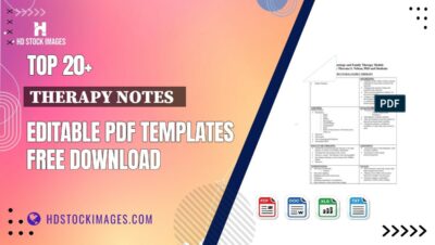 Top 20+ Therapy Notes Editable PDF Templates Free Download