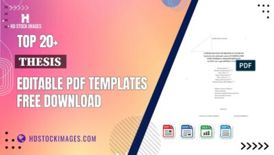 Top 20+ Thesis Editable PDF Templates Free Download
