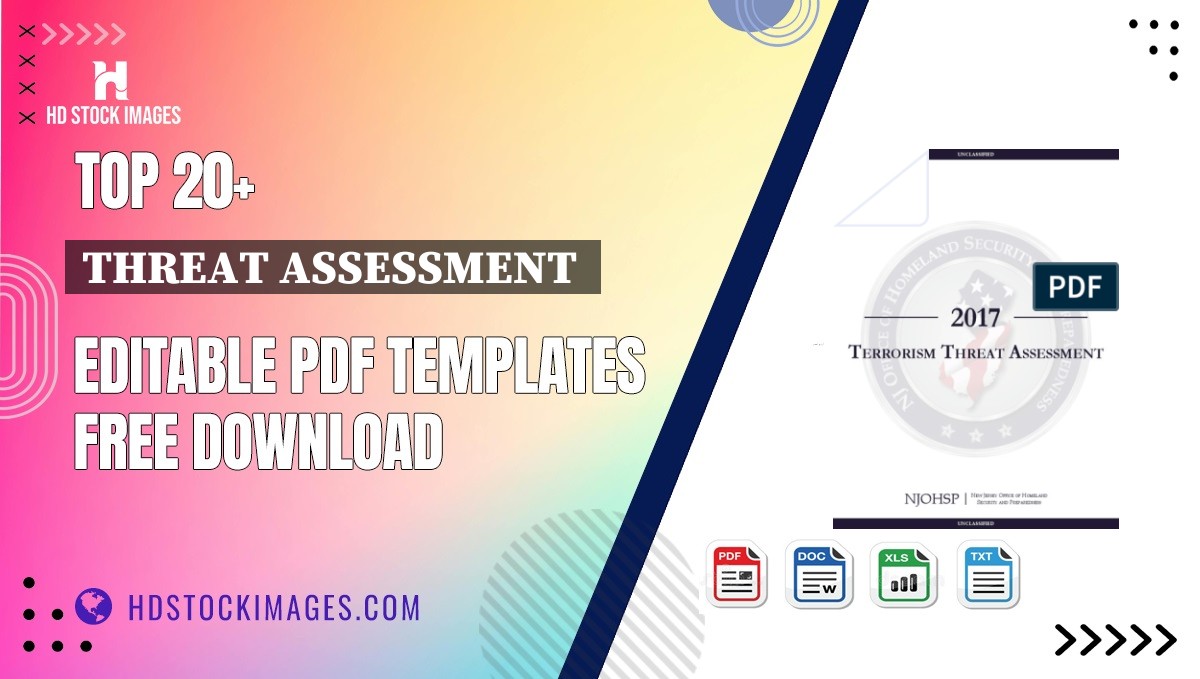 Top 20+ Threat Assessment  Editable PDF Templates Free Download