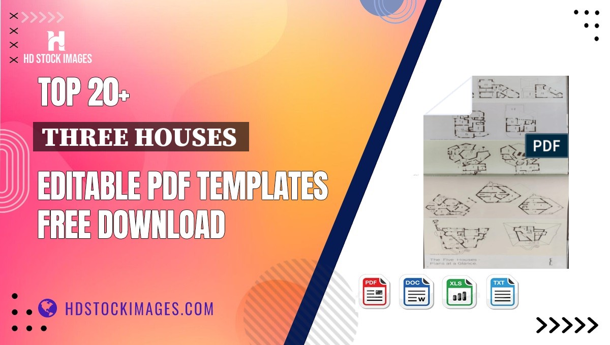 Top 20+ Three Houses  Editable PDF Templates Free Download