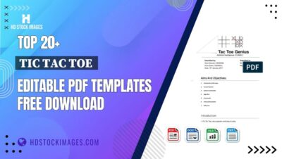 Top 20+ Tic Tac Toe Editable PDF Templates Free Download