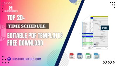 Top 20+ Time Schedule   Editable PDF Templates Free Download