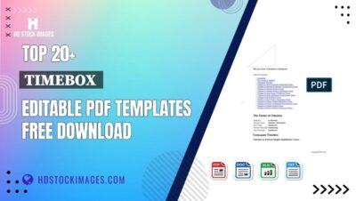 Top 20+ Timebox  Editable PDF Templates Free Download