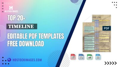 Top 20+ Timeline Editable PDF Templates Free Download