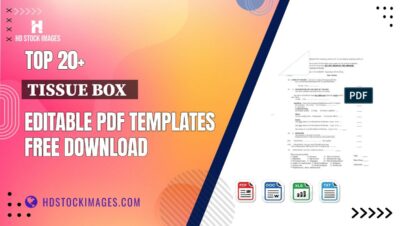 Top 20+ Tissue Box Editable PDF Templates Free Download