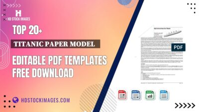 Top 20+ Titanic Paper Model   Editable PDF Templates Free Download