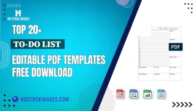 Top 20+ To-do List Editable PDF Templates Free Download