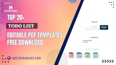 Top 20+ Todo List Editable PDF Templates Free Download