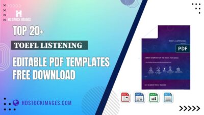 Top 20+ Toefl Listening   Editable PDF Templates Free Download