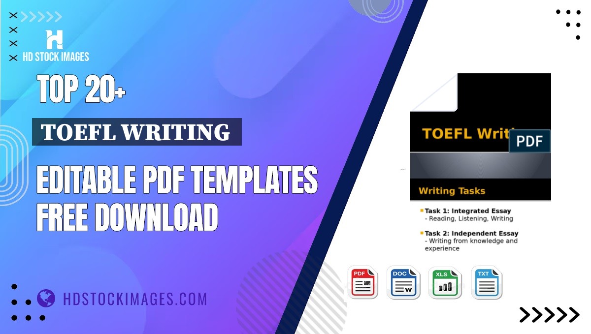 Top 20+ Toefl Writing  Editable PDF Templates Free Download