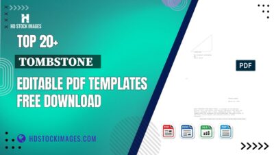 Top 20+ Tombstone   Editable PDF Templates Free Download