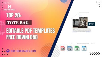 Top 20+ Tote Bag   Editable PDF Templates Free Download