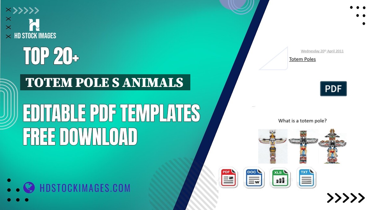 Top 20+ Totem Pole S Animals  Editable PDF Templates Free Download