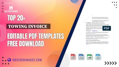 Top 20+ Towing Invoice   Editable PDF Templates Free Download