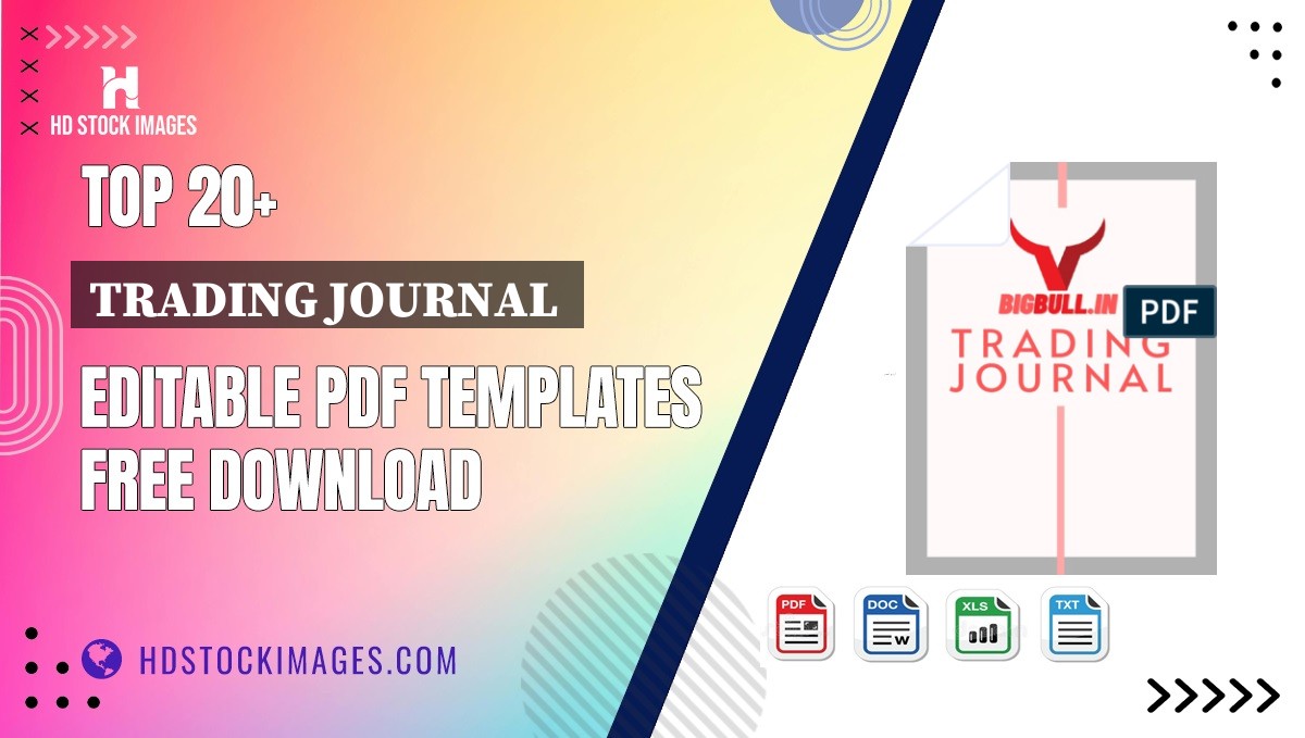 Top 20+ Trading Journal  Editable PDF Templates Free Download