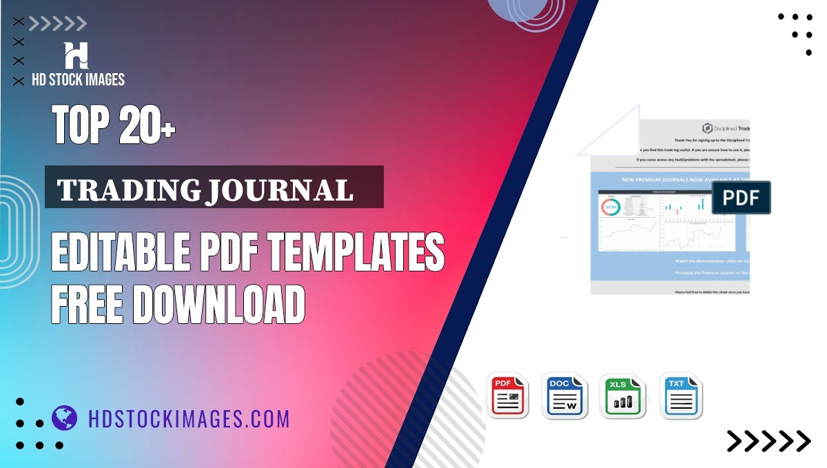 Top 20+ Trading Journal    Editable PDF Templates Free Download