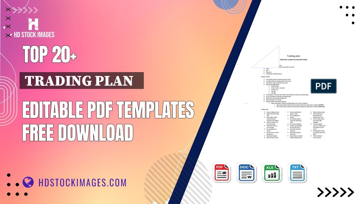 Top 20+ Trading Plan   Editable PDF Templates Free Download