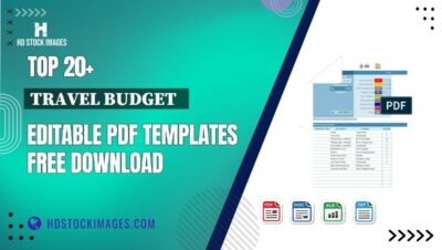 Top 20+ Travel Budget Editable PDF Templates Free Download