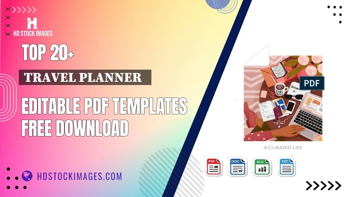 Top 20+ Travel Planner   Editable PDF Templates Free Download