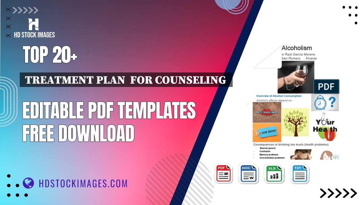 Top 20+ Treatment Plan  For Counseling  Editable PDF Templates Free Download