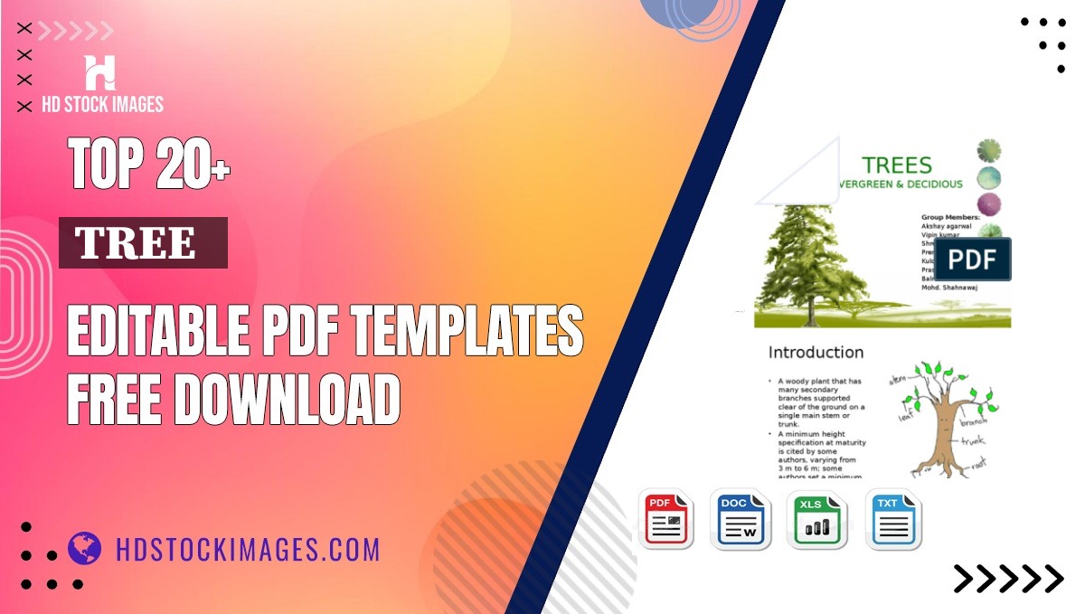 Top 20+ Tree   Editable PDF Templates Free Download