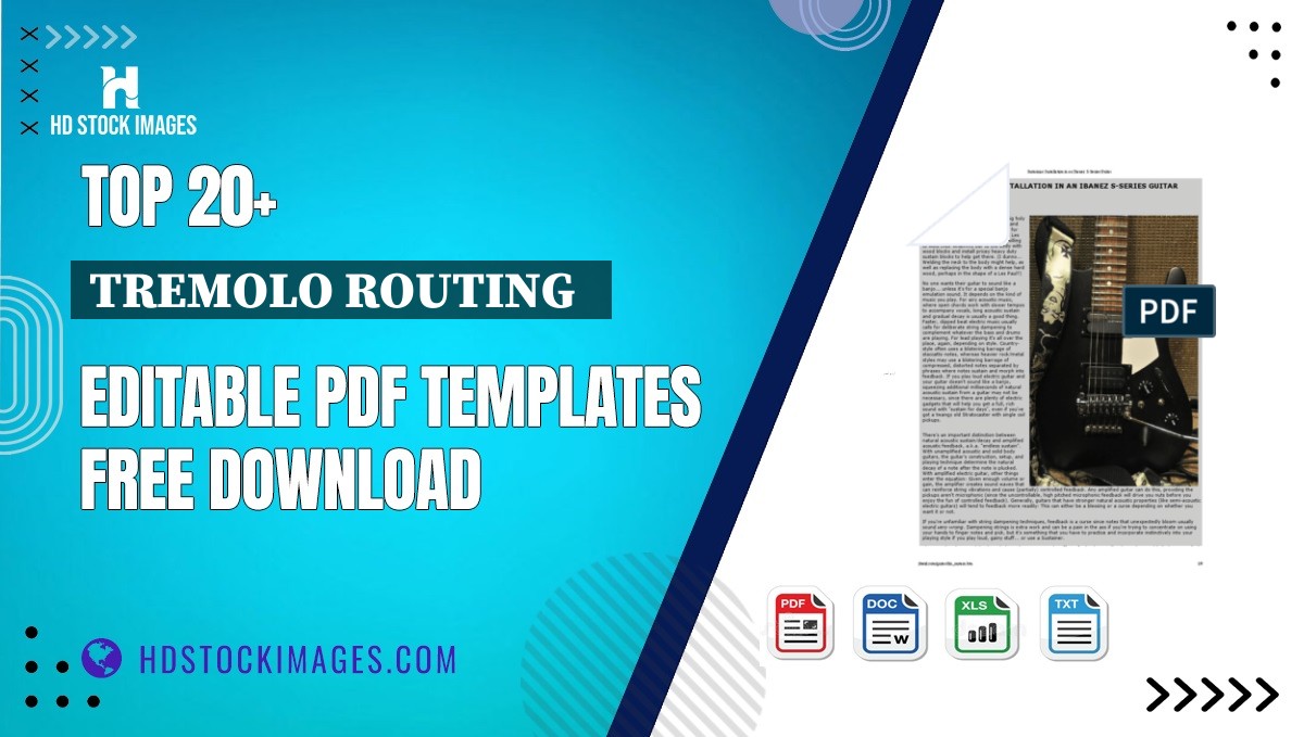 Top 20+ Tremolo Routing   Editable PDF Templates Free Download