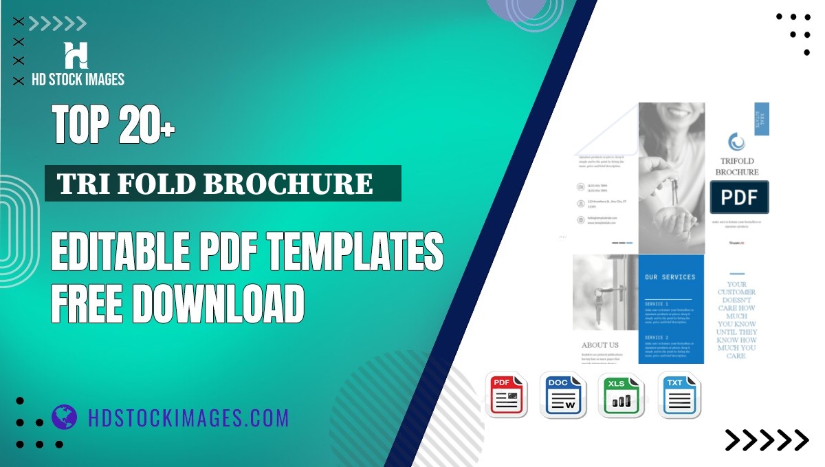 Top 20+ Tri Fold Brochure    Editable PDF Templates Free Download