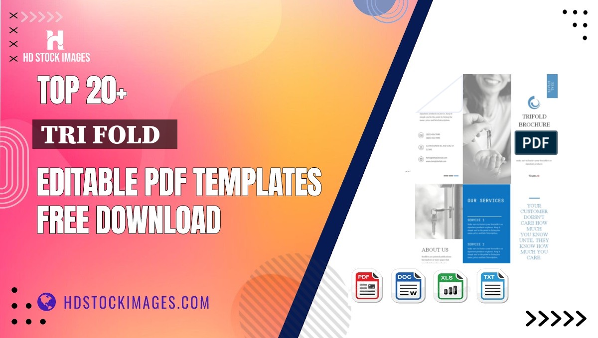 Top 20+ Tri Fold   Editable PDF Templates Free Download