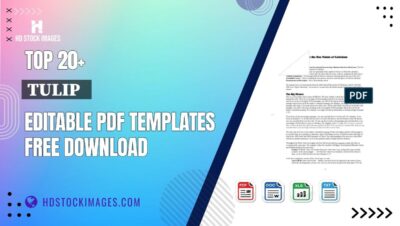 Top 20+ Tulip   Editable PDF Templates Free Download