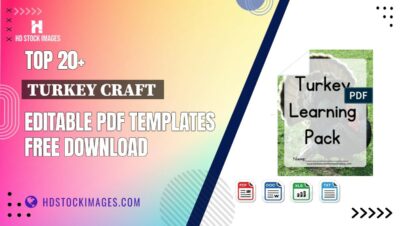 Top 20+ Turkey Craft Editable PDF Templates Free Download