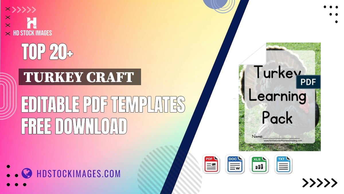 Top 20+ Turkey Craft  Editable PDF Templates Free Download