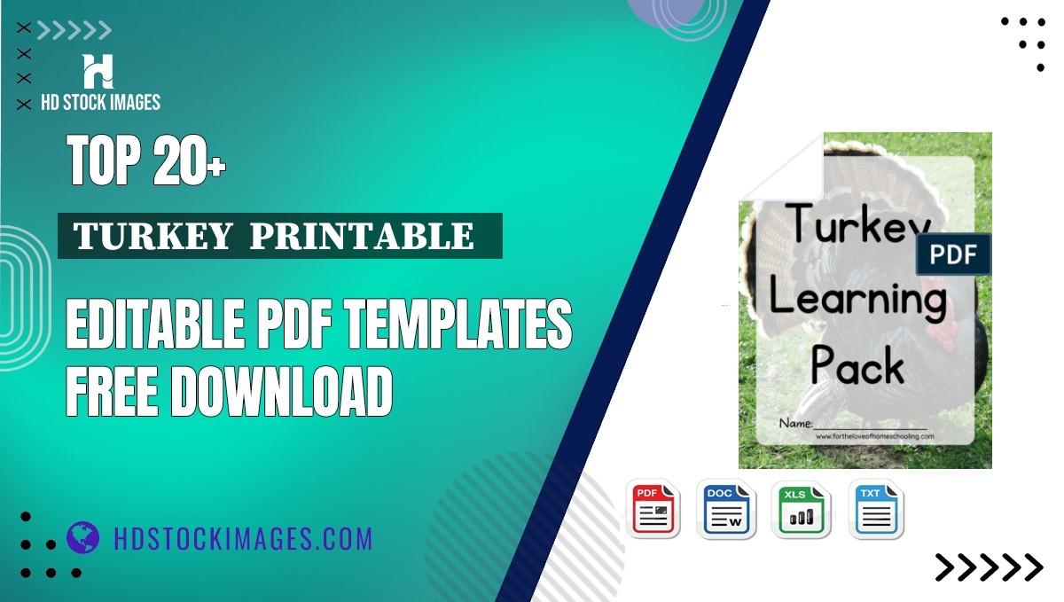 Top 20+ Turkey  Printable   Editable PDF Templates Free Download